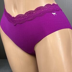 PINK Victoria’s Secret Panties Hipster Medium Edgeless Lace Fuchsia New Panty